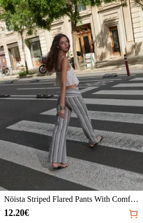 Nöista Striped Flared Pants With...