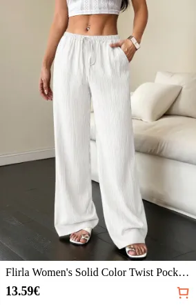Flirla Women s Solid Color Twist...
