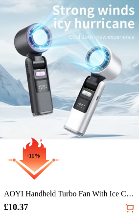 AOYI Handheld Turbo Fan With Ice...