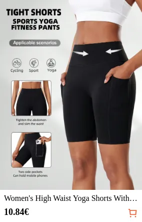 Women s High Waist Yoga Shorts...
