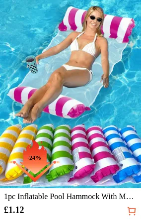 1pc Inflatable Pool Hammock With...