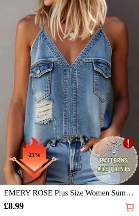 EMERY ROSE Plus Size Women Summer...