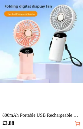 800mAh Portable USB Rechargeable...