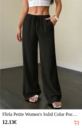 Flirla Petite Women s Solid Color...