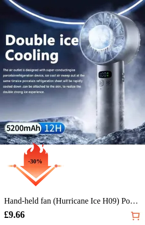 Hand-held fan (Hurricane Ice H09)...