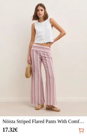 Nöista Striped Flared Pants With...