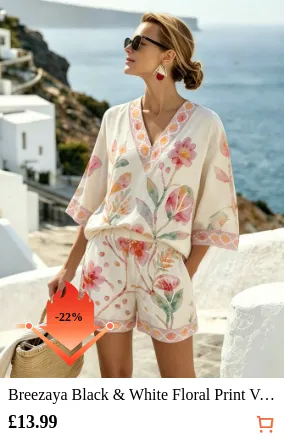 Breezaya Black & White Floral...