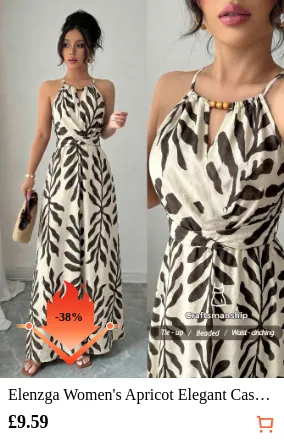 Elenzga Women s Apricot Elegant...