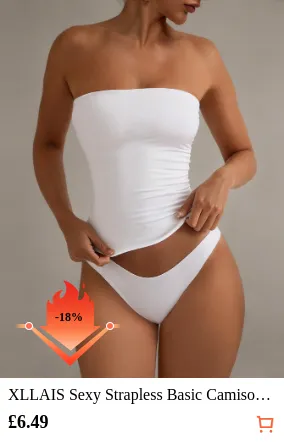 XLLAIS Sexy Strapless Basic...