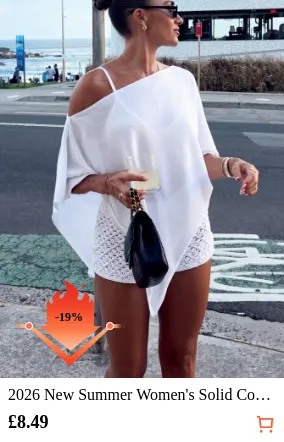 2026 New Summer Women s Solid...