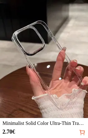 Minimalist Solid Color Ultra-Thin...