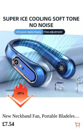New Neckband Fan Portable...