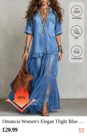 Omancia Women s Elegan Tlight Blue...