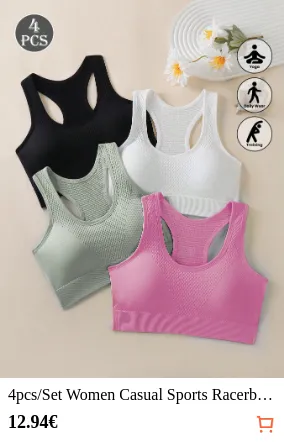 4pcs/Set Women Casual Sports...