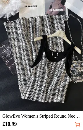 GlowEve Women s Striped Round Neck...