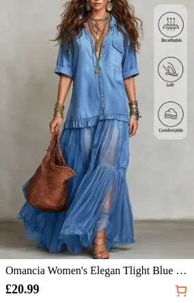 Omancia Women s Elegan Tlight Blue...
