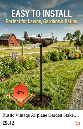 Rustic Vintage Airplane Garden...