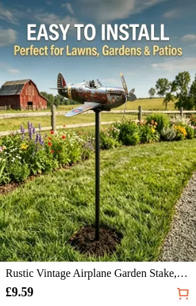 Rustic Vintage Airplane Garden...