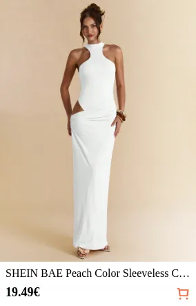 SHEIN BAE Peach Color Sleeveless...