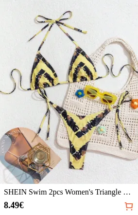 SHEIN Swim 2pcs Women s Triangle...
