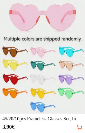 45/20/10pcs Frameless Glasses Set...