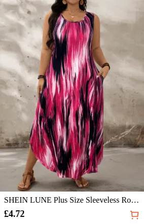 SHEIN LUNE Plus Size Sleeveless...