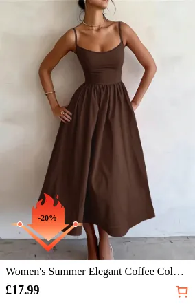 Women s Summer Elegant Coffee...