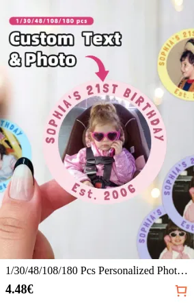 1/30/48/108/180 Pcs Personalized...