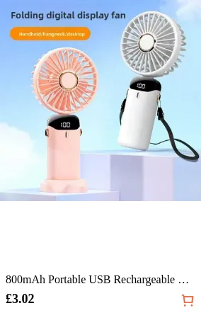800mAh Portable USB Rechargeable...