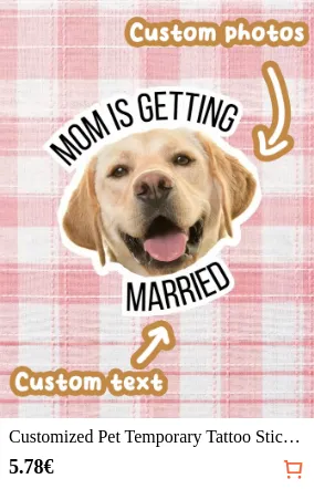 Customized Pet Temporary Tattoo...