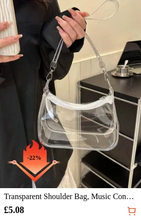 Transparent Shoulder Bag Music...