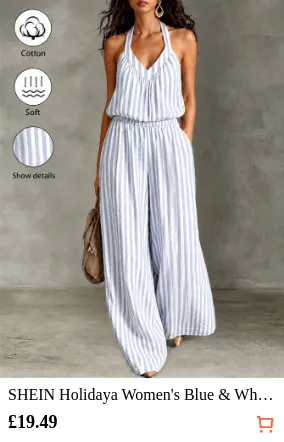 SHEIN Holidaya Women s Blue &...
