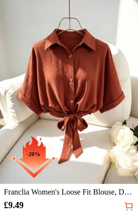 Franclia Women s Loose Fit Blouse...