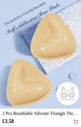 2 Pcs Breathable Silicone Triangle...