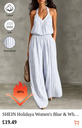 SHEIN Holidaya Women s Blue &...