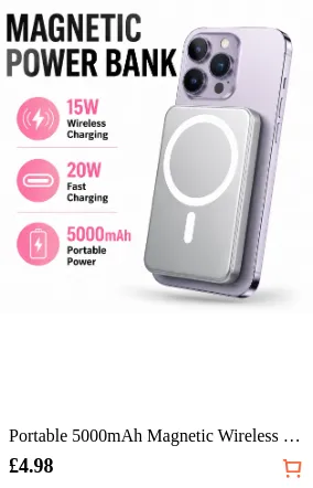Portable 5000mAh Magnetic Wireless...