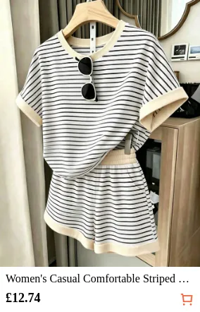 Women s Casual Comfortable Striped...