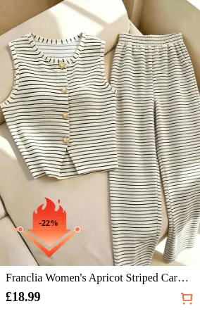 Franclia Women s Apricot Striped...