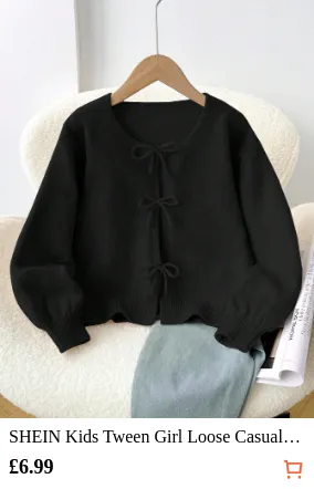 SHEIN Kids Tween Girl Loose Casual...