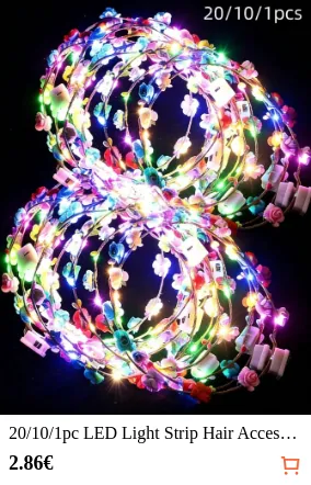 20/10/1pc LED Light Strip Hair...