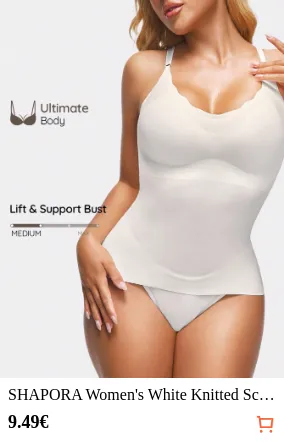 SHAPORA Women s White Knitted...