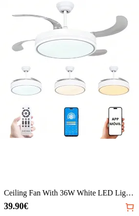 Ceiling Fan With 36W White LED...