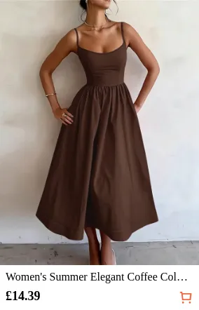 Women s Summer Elegant Coffee...