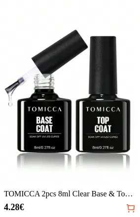 TOMICCA 2pcs 8ml Clear Base & Top...