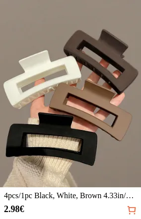 4pcs/1pc Black White Brown 4.33in...
