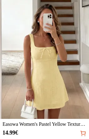 Easowa Women s Pastel Yellow...
