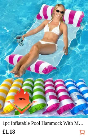 1pc Inflatable Pool Hammock With...