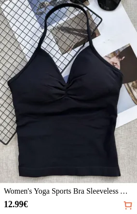 Women s Yoga Sports Bra Sleeveless...
