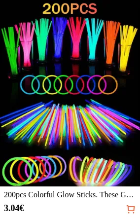 200pcs Colorful Glow Sticks. These...