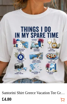 Santorini Shirt Greece Vacation...